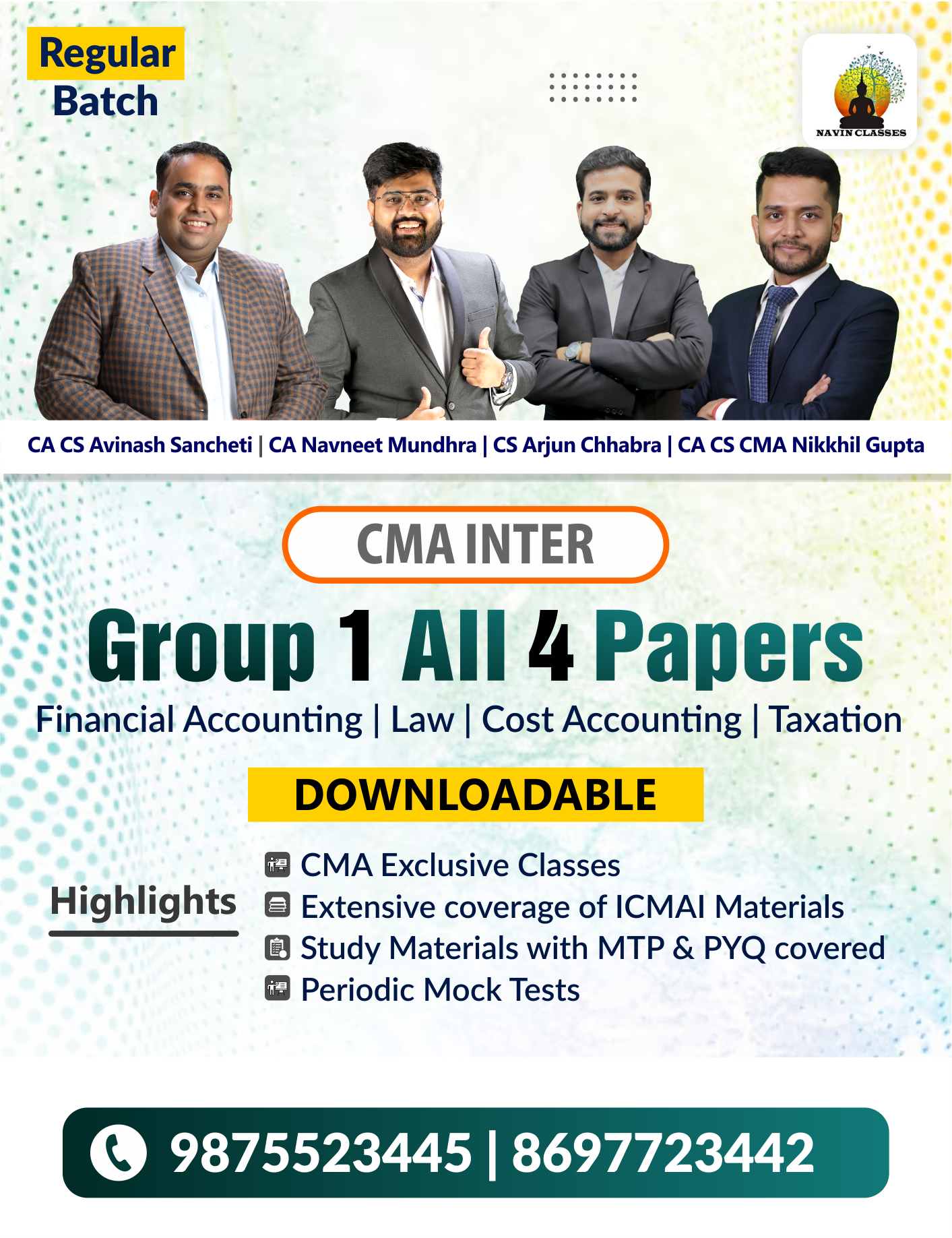 CMA Inter Group 1 All 4 Papers (A.C)